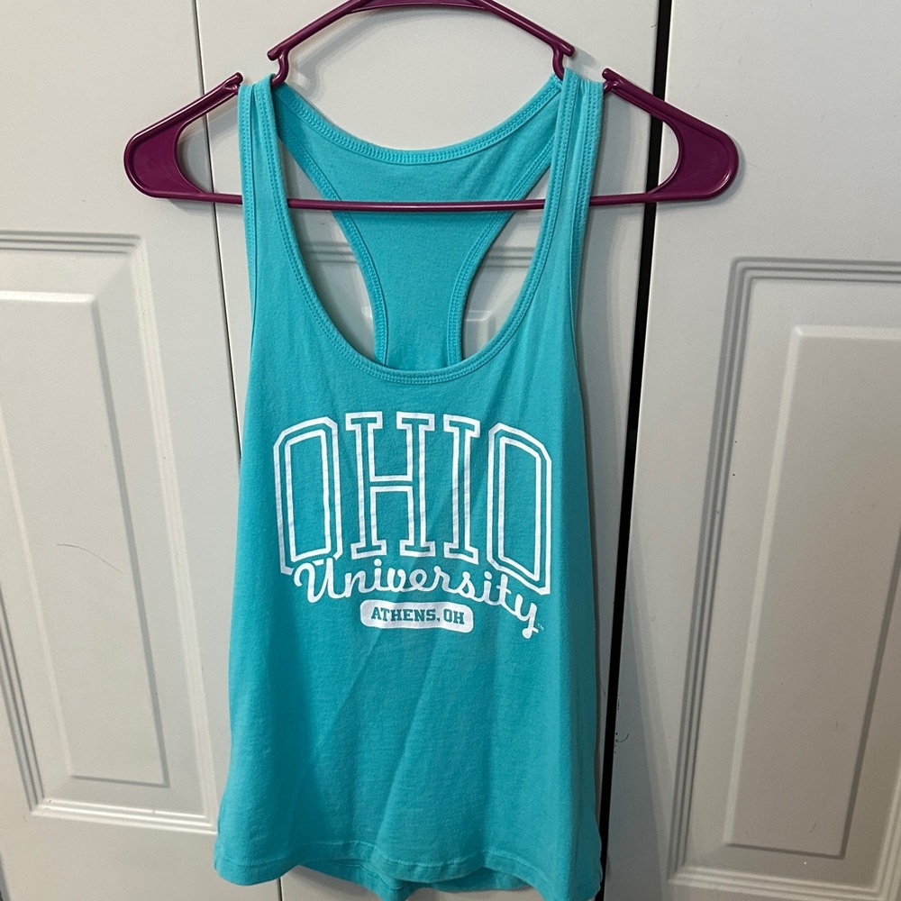 Ohio University Teal Racerback Tank Top